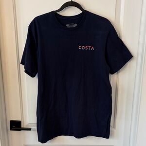 Costa Navy Blue Short Sleeve Tee